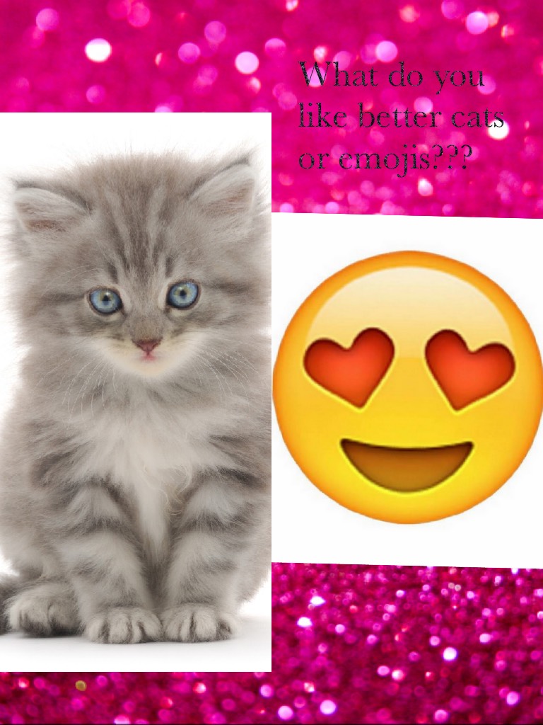 What do you like better cats or emojis???