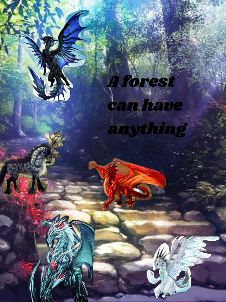 A forest can have anything 