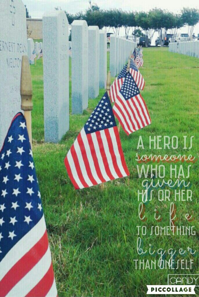 thank you to everyone who has served!
I placed flags in front of the graves for memorial day
sorry I haven't need active...I've been super busy with school and stuff but I haven't really felt like making collages much...