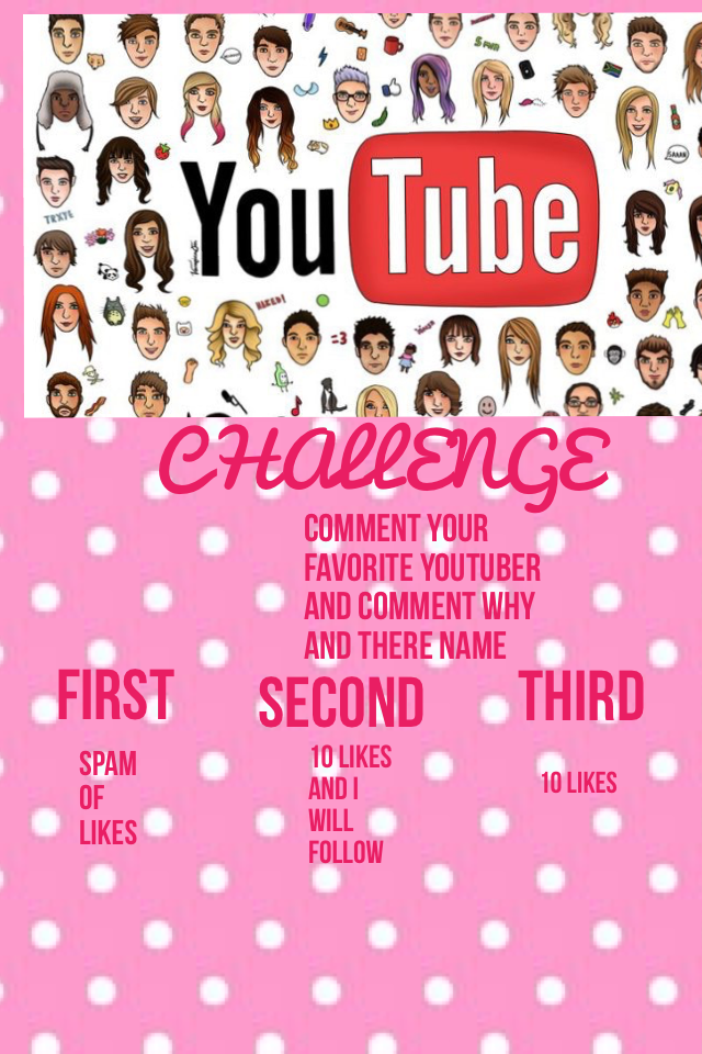 Comment name of youtuber and why they are your favorite 10 you tubers or under kk 