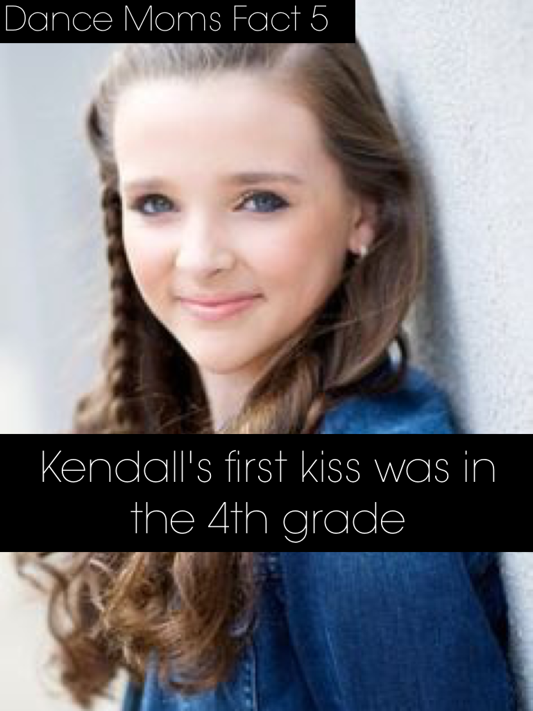 Kendall's first kiss was in the 4th grade