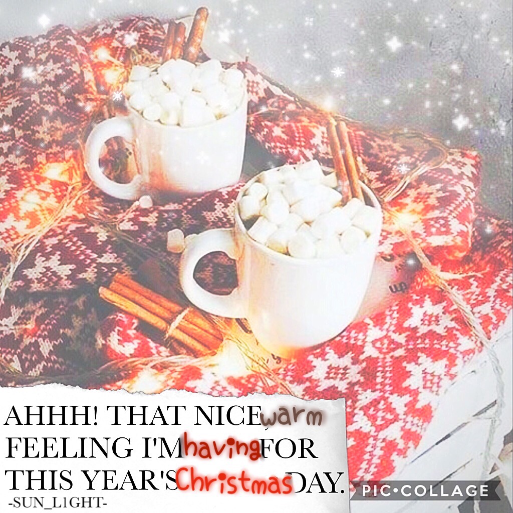 {12/15/17} YAY!!! My second collage post today!!! Tap
I'm going to (well if I have time!) remix down below my presents!!!🎁👇Maybe....guys can we get a feature today?? It would totally make my day!!! Ly all sm!! Btw might be going away. Taking a break.....j