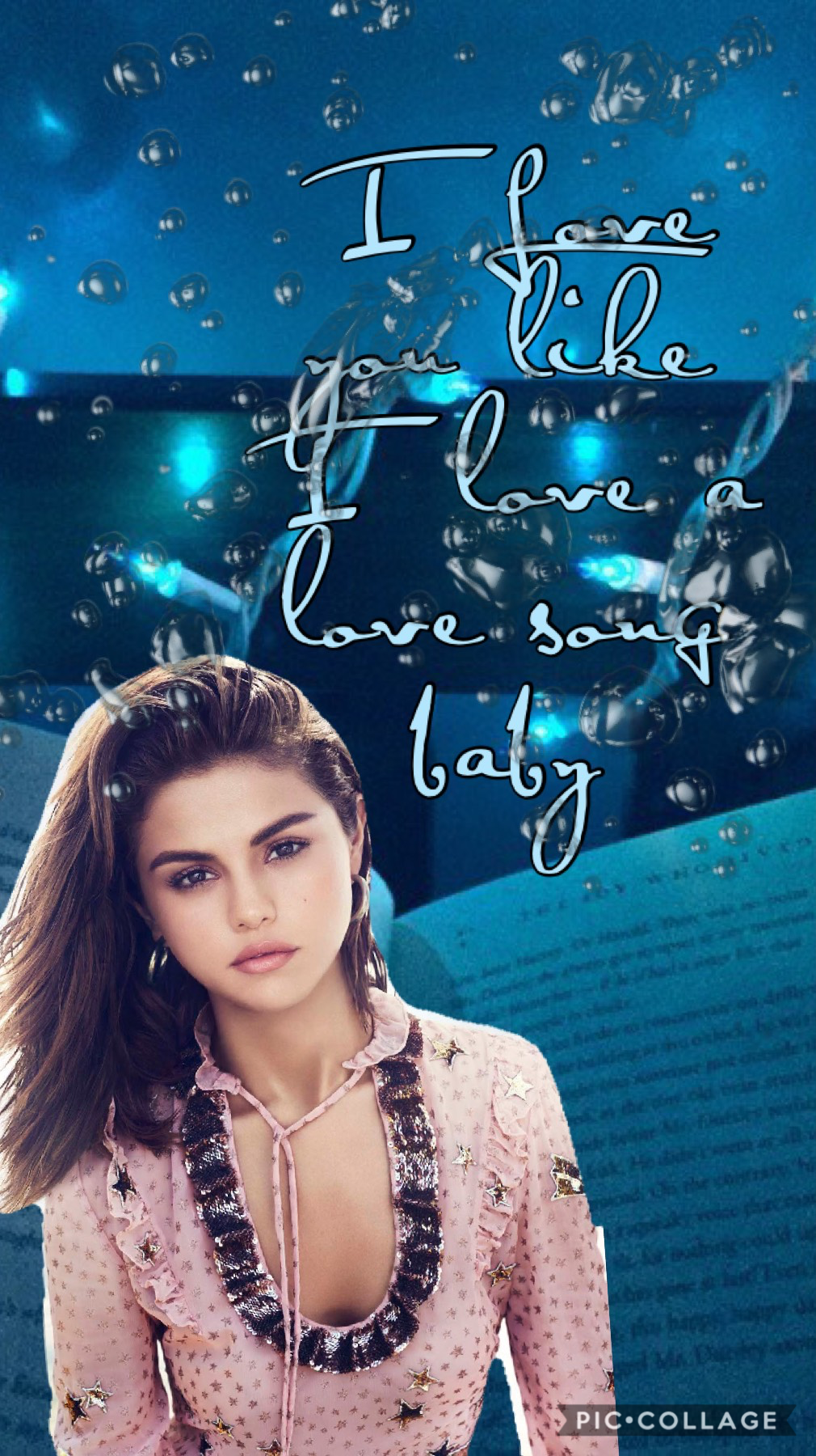 Tippity Tap! 
I just posted another collage. But this song was in my head. And Selena Gomez is so pretty and such an inspiration! So ya! 