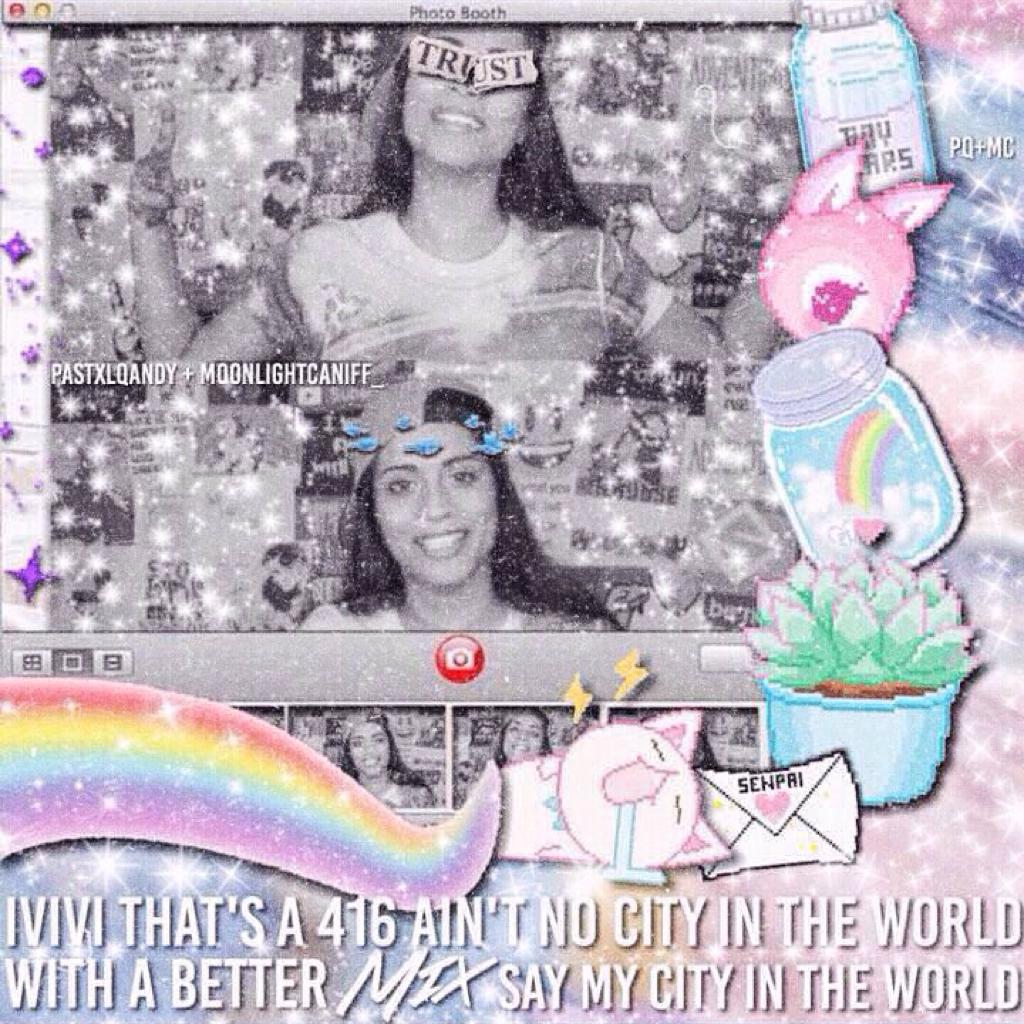 Hey! Collab with the amazing pastxlqandy! Go follow her! So how r u? Check comments for the QOTD!💕Love ya! 2/3 of the last collages of this theme!
