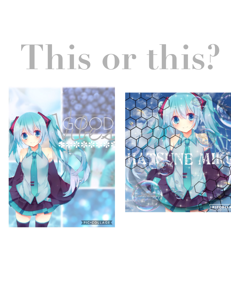 This or this? witch one do you like better?