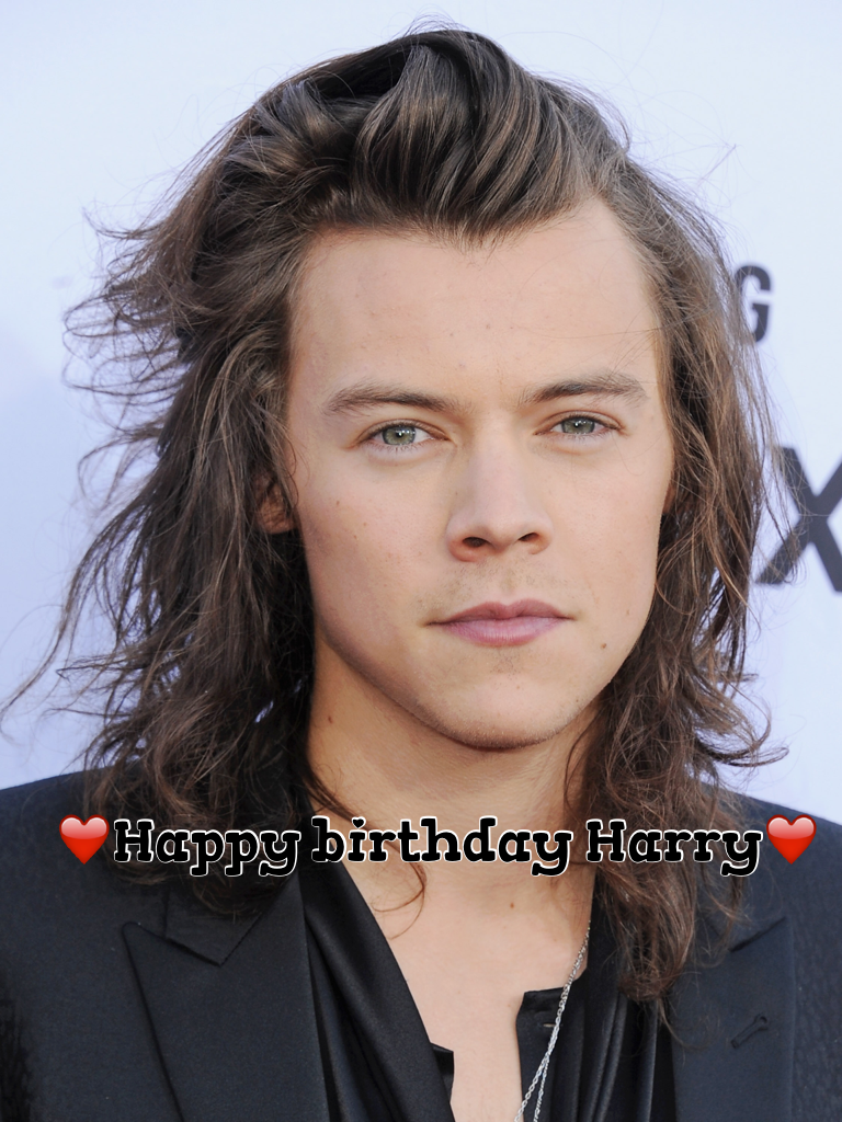 ❤️Happy birthday Harry❤️
You are an amazing singer and I hope you have a great day keep going