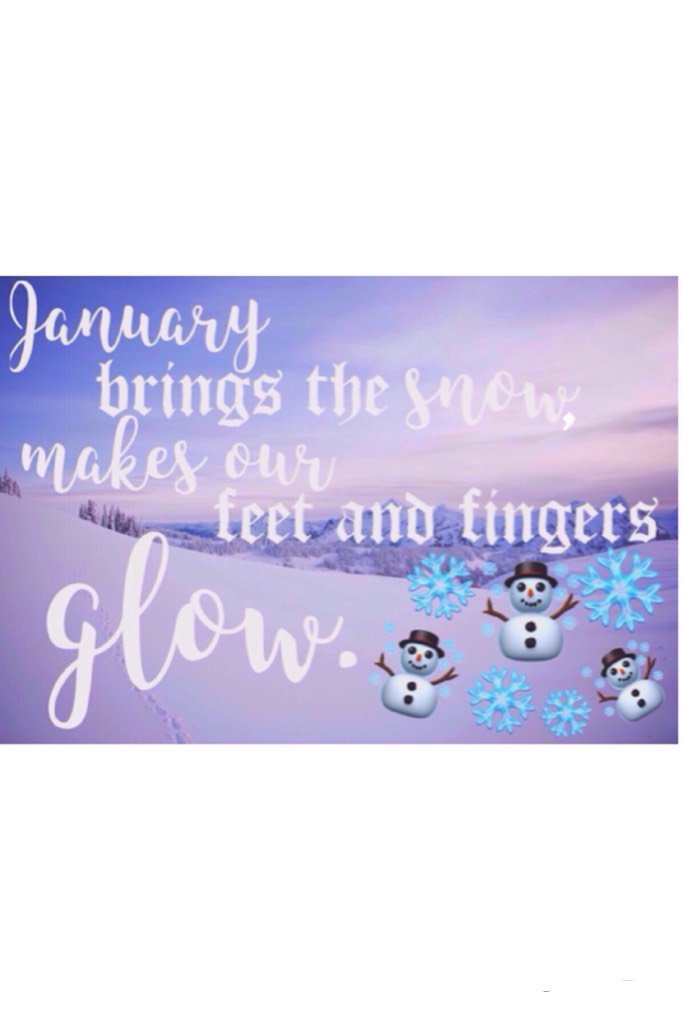Click
Hope you guys are having a great January!💕❄️ It just snowed where I live today!