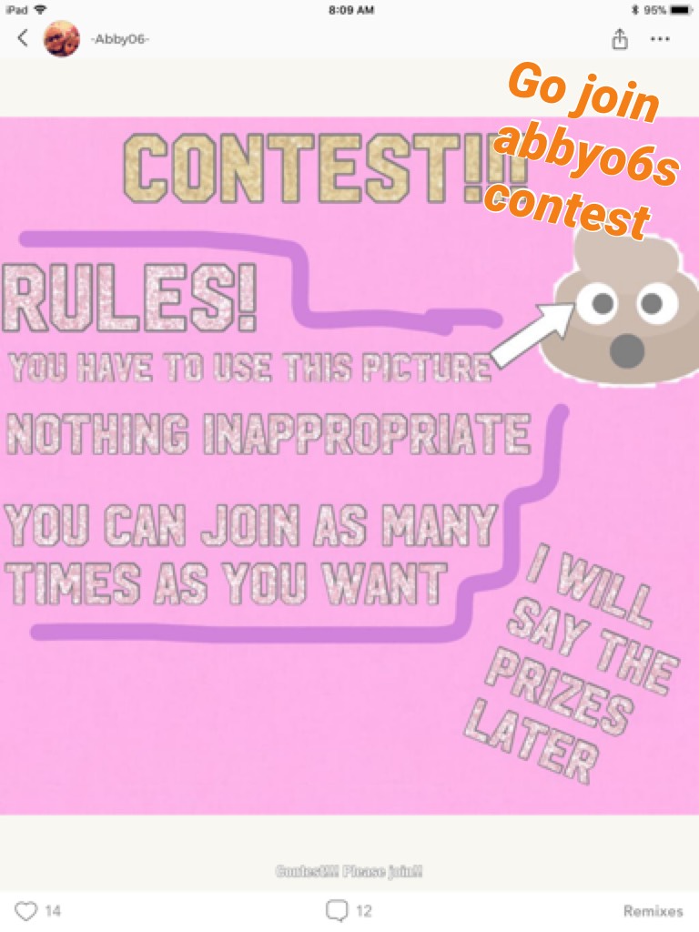 Go join abbyo6s contest