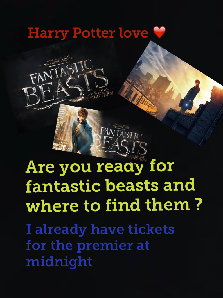Are you ready for fantastic beasts and where to find them ?
