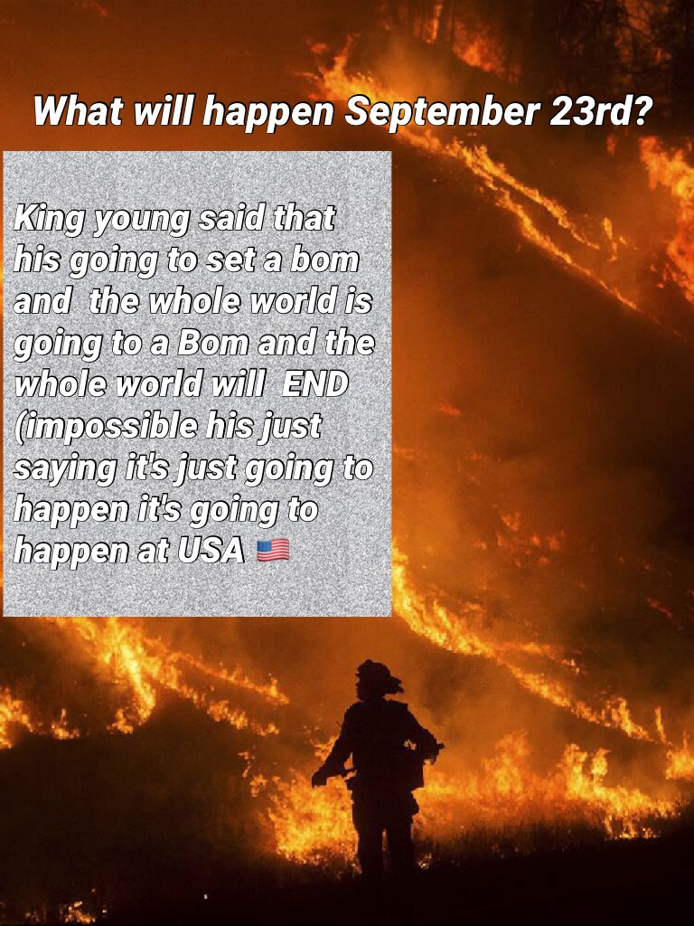 What will happen September 23rd?