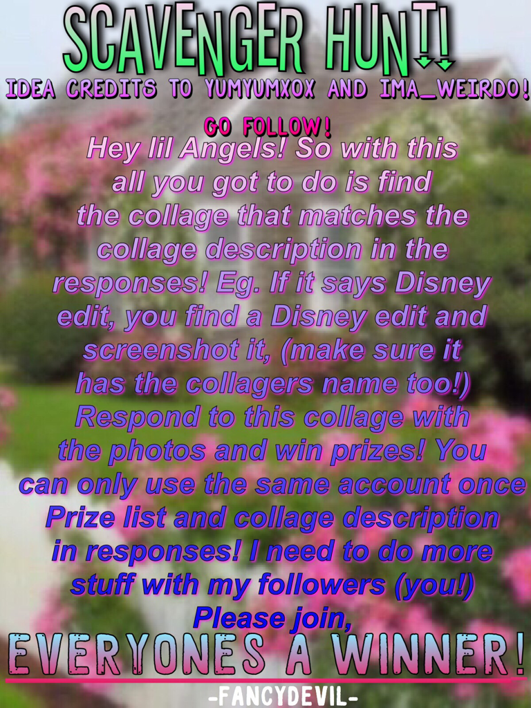 Please join :) prizes+what you need to find in responses!