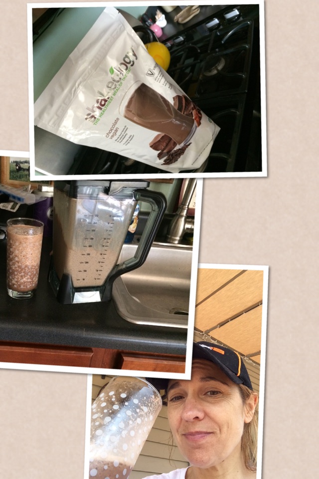 Shakeology is the best meal of my day I lost 10 pounds . Today I mixed vegan Choc shakeology  1 cup strawberries 1 1/2 scoops French vanilla whey protein powder 1 tsp vanilla extract  
It tastes just like a Starbucks frappucino without the added sugars an
