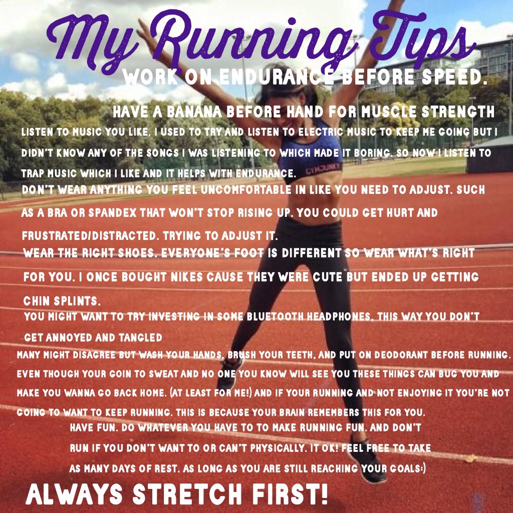 My Running Tips<3
