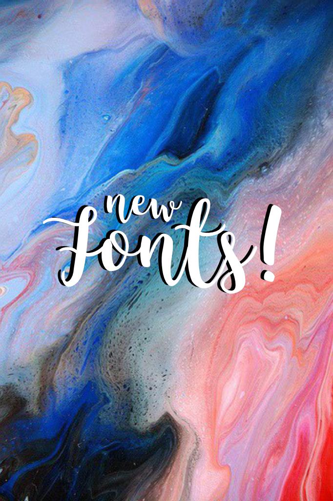 I can't control my excitement right now! PicCollage finally gave us new fonts! There's 20! Just imagine the new breed of edits that is about to be born! 😱