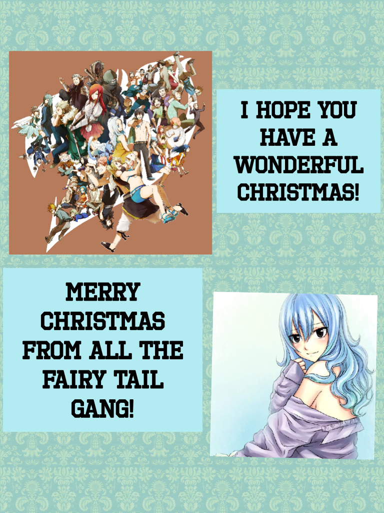 Merry Christmas from all the fairy tail gang!