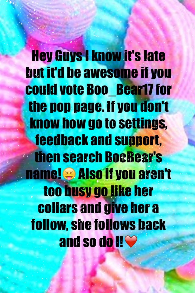 Plz do it guys it would mean so much!💕