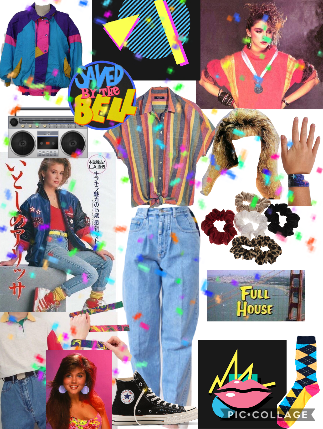 90s outfit 

any likes or follows will be appreciated!!

#Nineties #Style #SaveByTheBell #FullHouse #scrunchies #fashion #coolio #outfits #collage #piccollage 