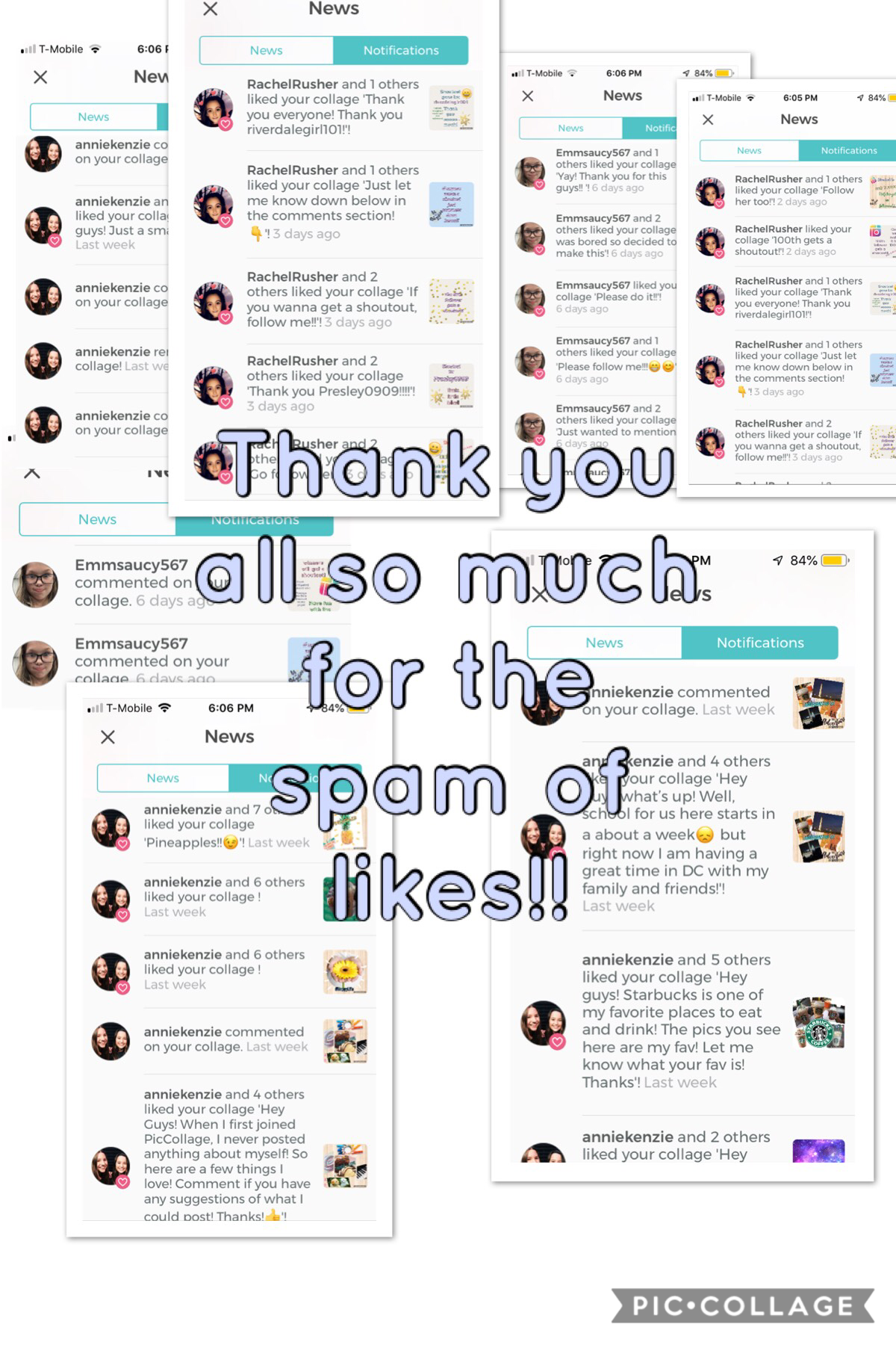 THANK YOU ALL SO MUCH FOR SOOOOOOOO MANY SPAMS OF LIKES!!! Love you all thx for the support!!