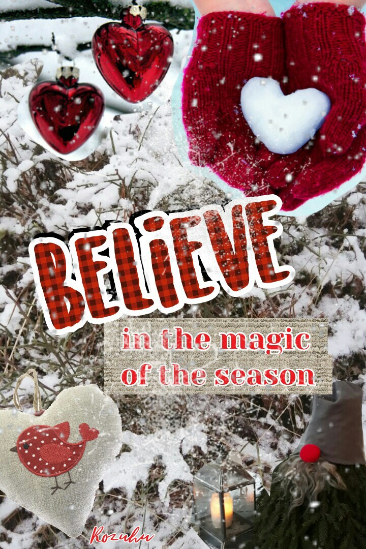 Just belive in the magic of Christmas folks 😍! 