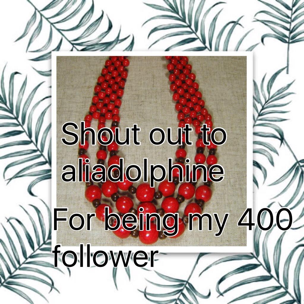 For being my 400 follower