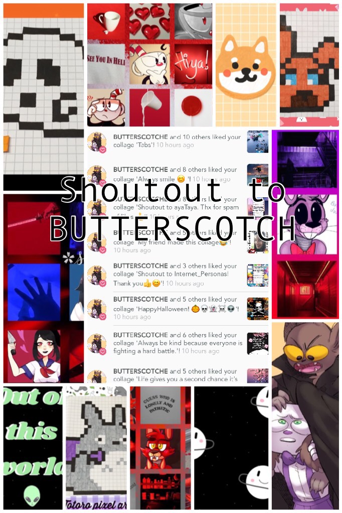 Thank you BUTTERSCOTCH for spam of likes!