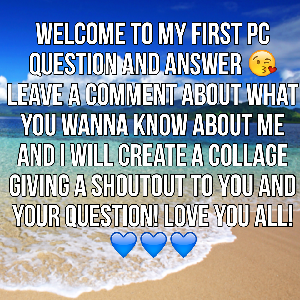 FIRST OFFICIAL Question AND Answer 😘 hurry and leave a question!