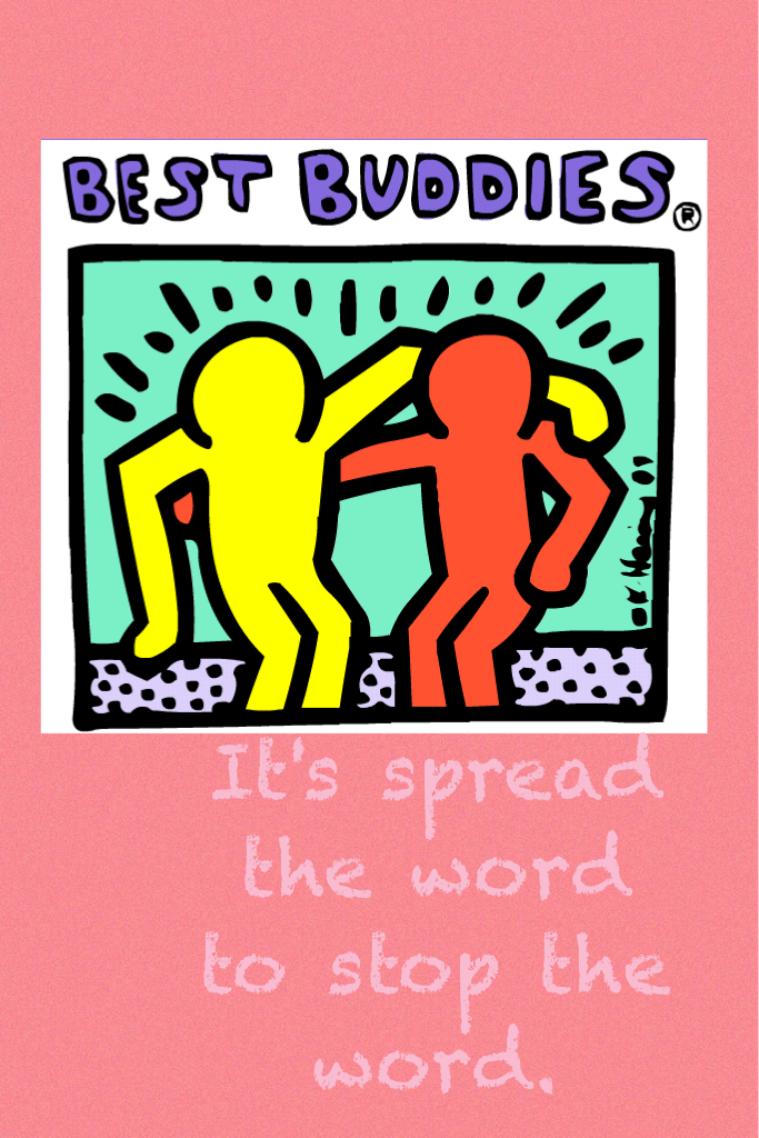 It's spread the word to stop the word day.