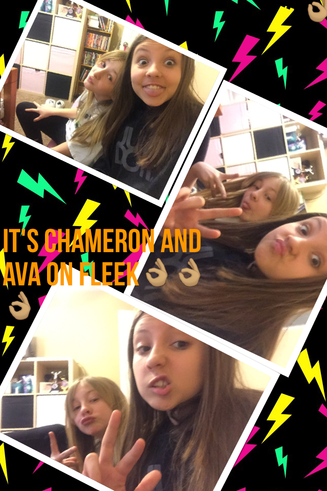 It's Chameron and Ava on fleek👌🏽👌🏽👌🏽