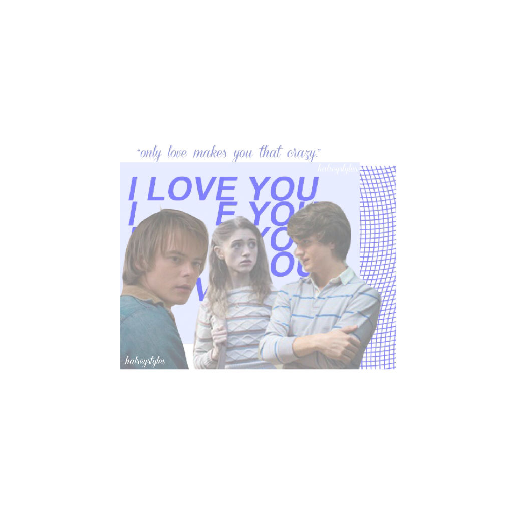 another stranger things edit ☁️ i hope they make a season two! tHeY hAvE tO. nancy & steve are my otp. i ship them so hard like i cri bc i love them. also sorry if i haven't responded to rps yet, I've been busy and I'm busy tomorrow, I'll try to though 