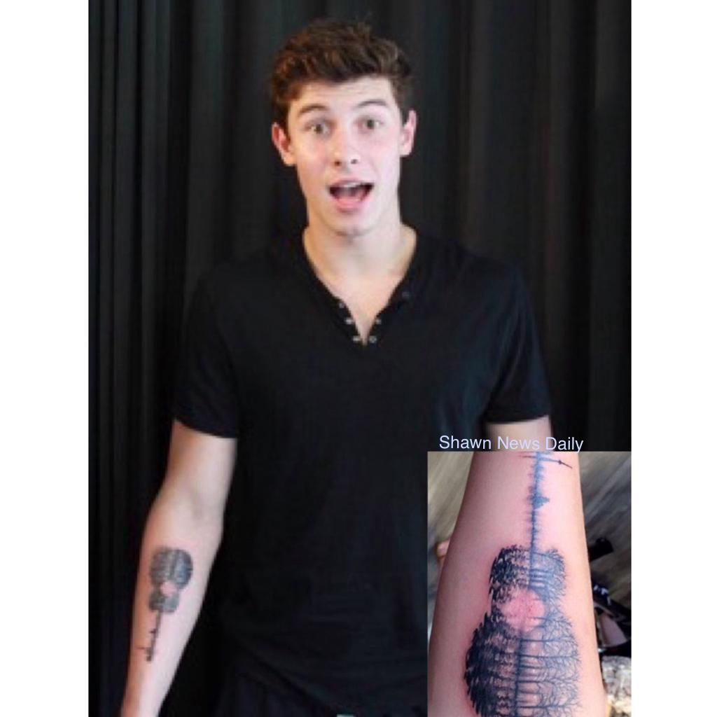 Shawn got a tattoo earlier today! 