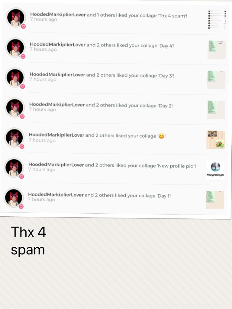 Thx 4 spam