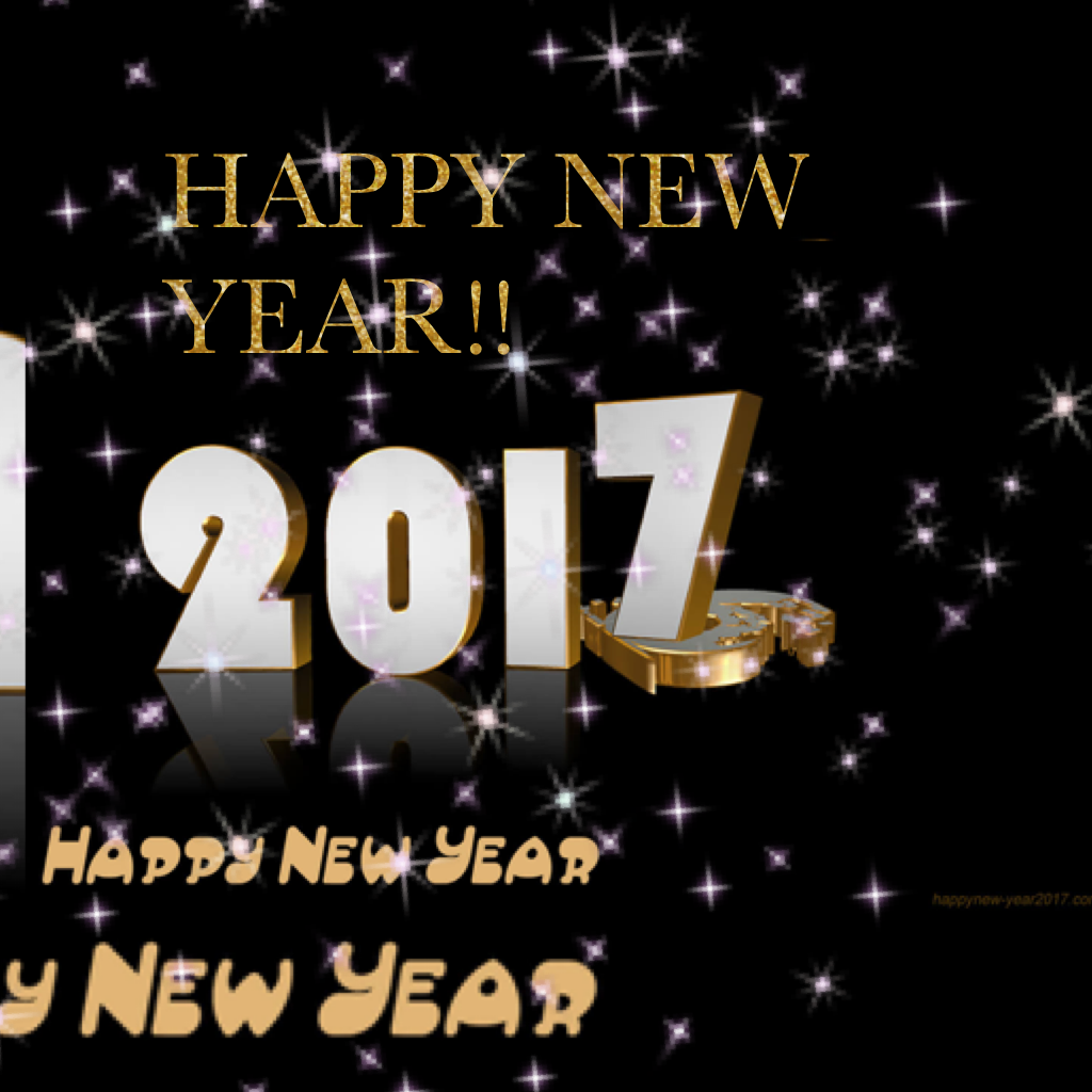 HAPPY NEW YEAR!! Good bye 2016 hello 2017!!!🎉🎉
