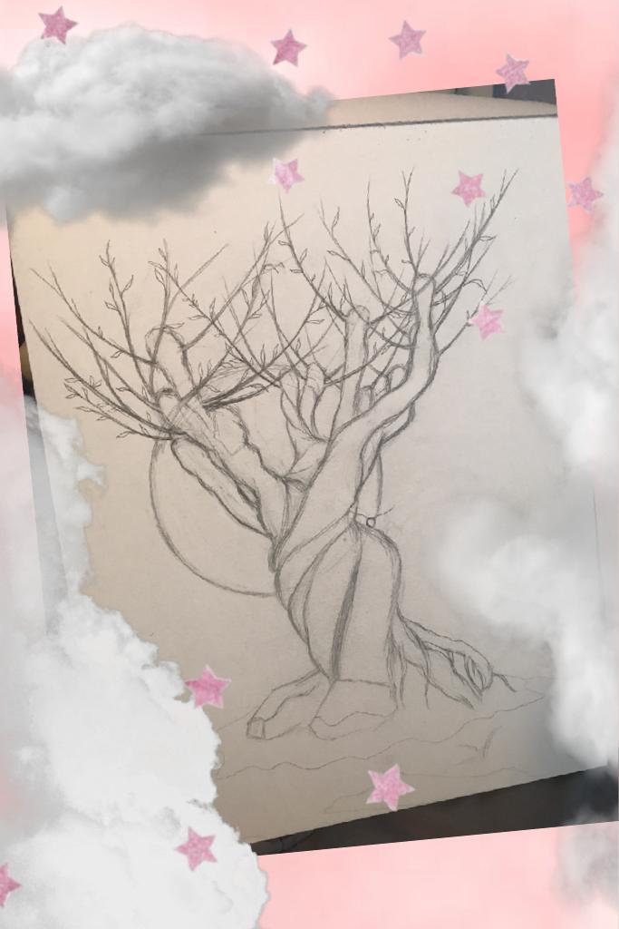 In the process of drawing the whomping willow 