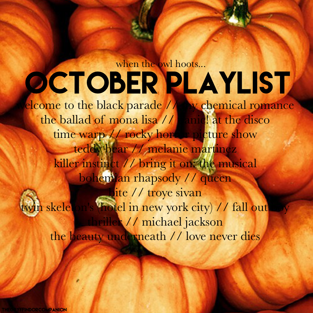 Thanks for all the positive feedback on my last playlist and I hope you guys like this one just as much! // Jordan 🎃