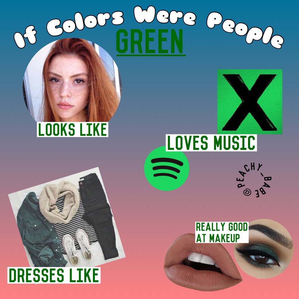 ✨CLICK✨
💕imma start a series of if colors were people hope you enjoy💕