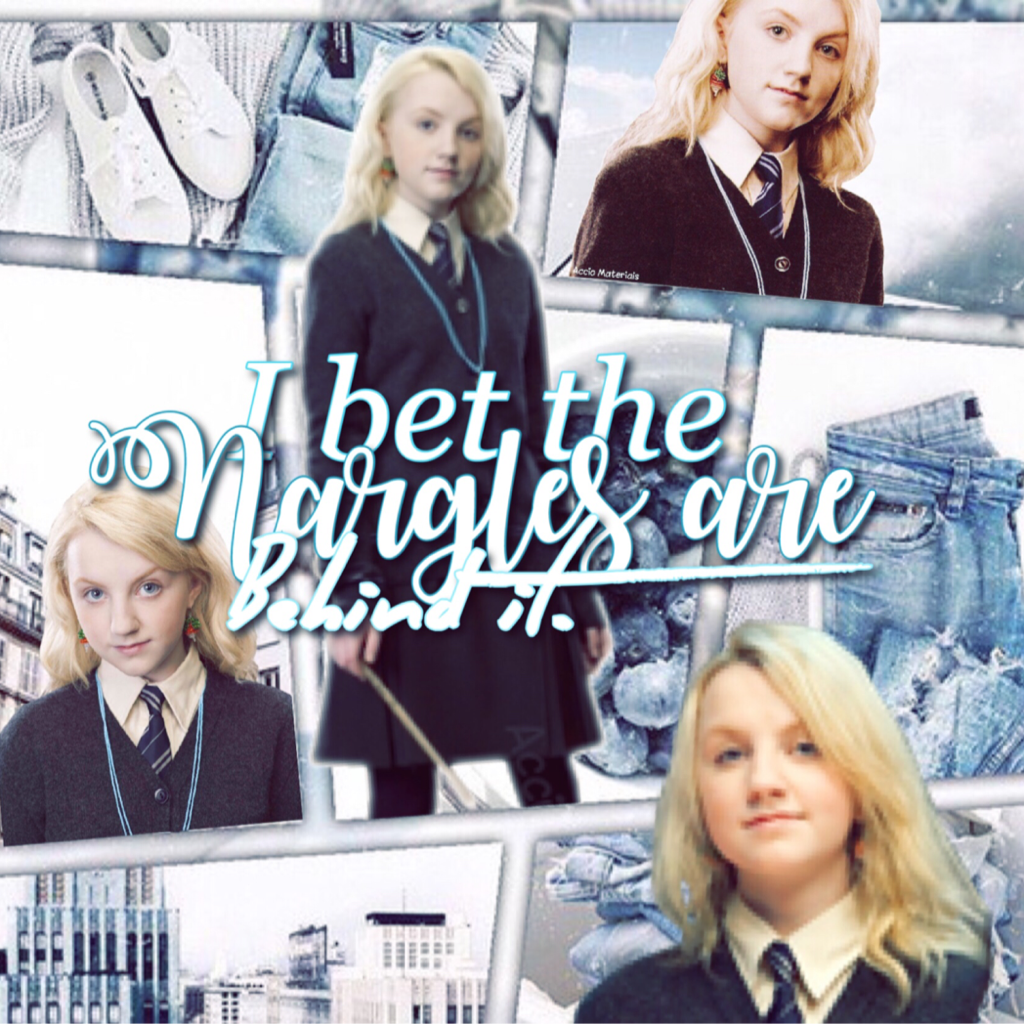 👽 Tap here! 👽
This is a little different than most of my collages, but I hope you like it! (specially since it's Luna 😂)
Rate 1-10? 💦💦💦💦
QOTD: Which Harry P character are you most like?
AOTD: I'm totally Luna but a hint of Hermione ✨💖