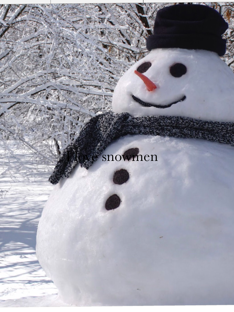 I love snowmen