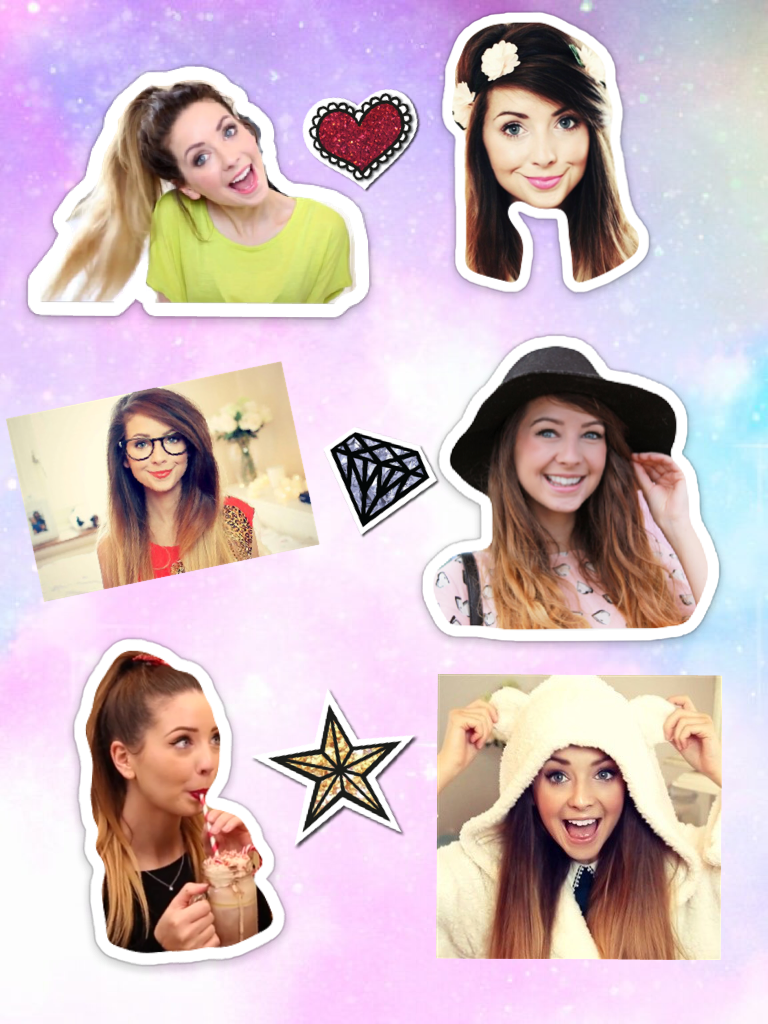 Zoellaaaaaaa X Zoe is so pretty and she has a lot of pictures with kind of a white outline on so i might make some more collages of her X and her vids r bae xx