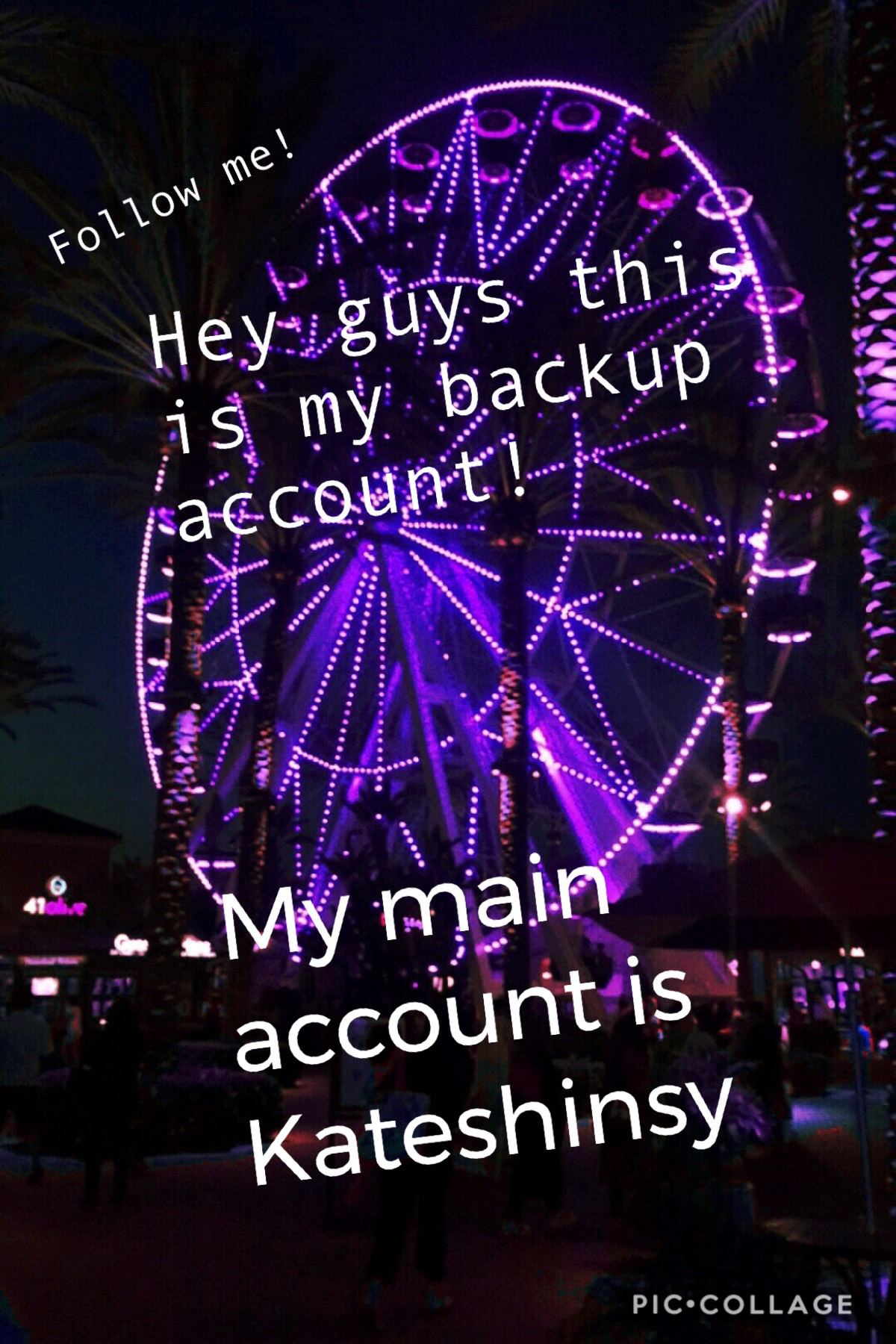 THis is my backup account! 