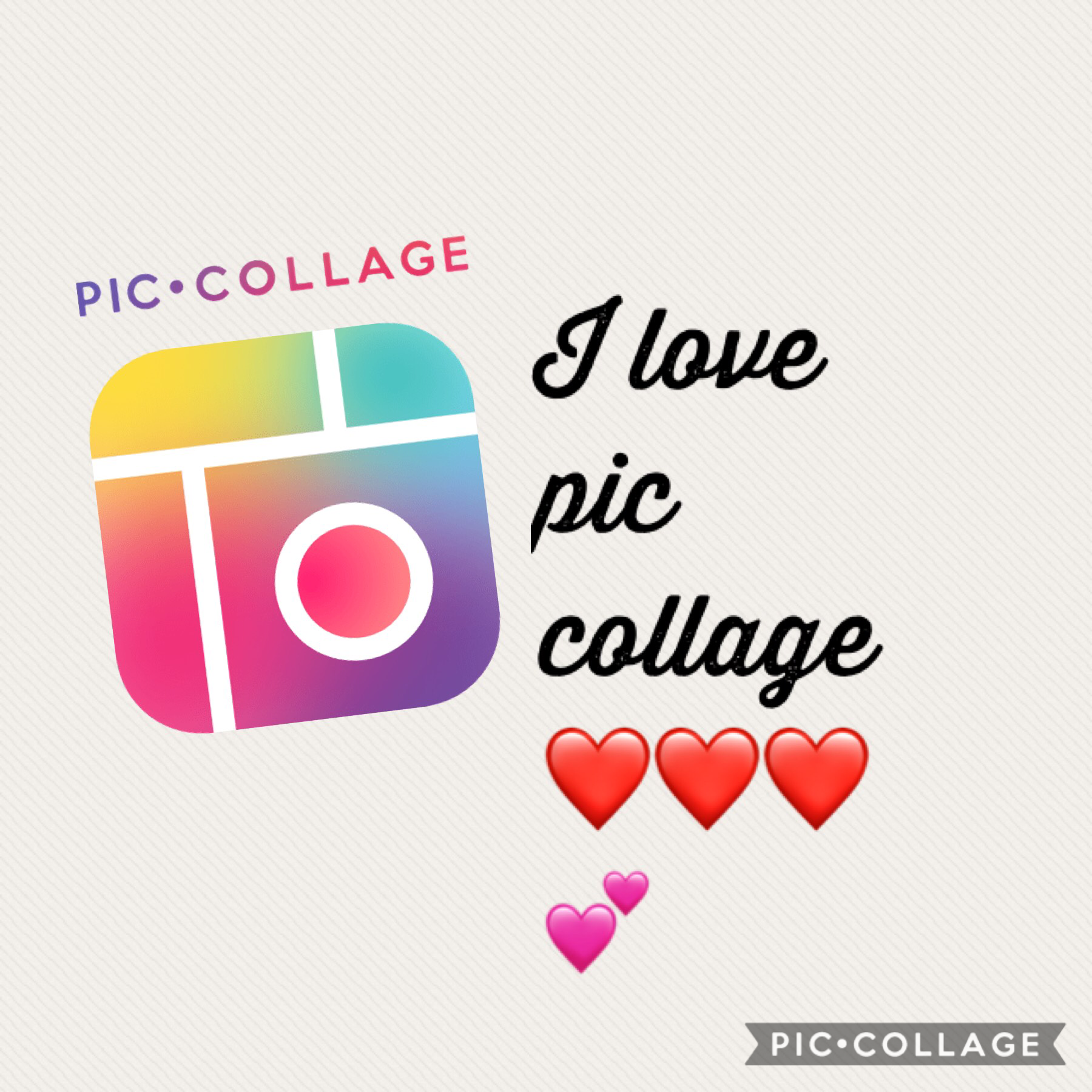 I love pic collage it is the best ❤️❤️❤️