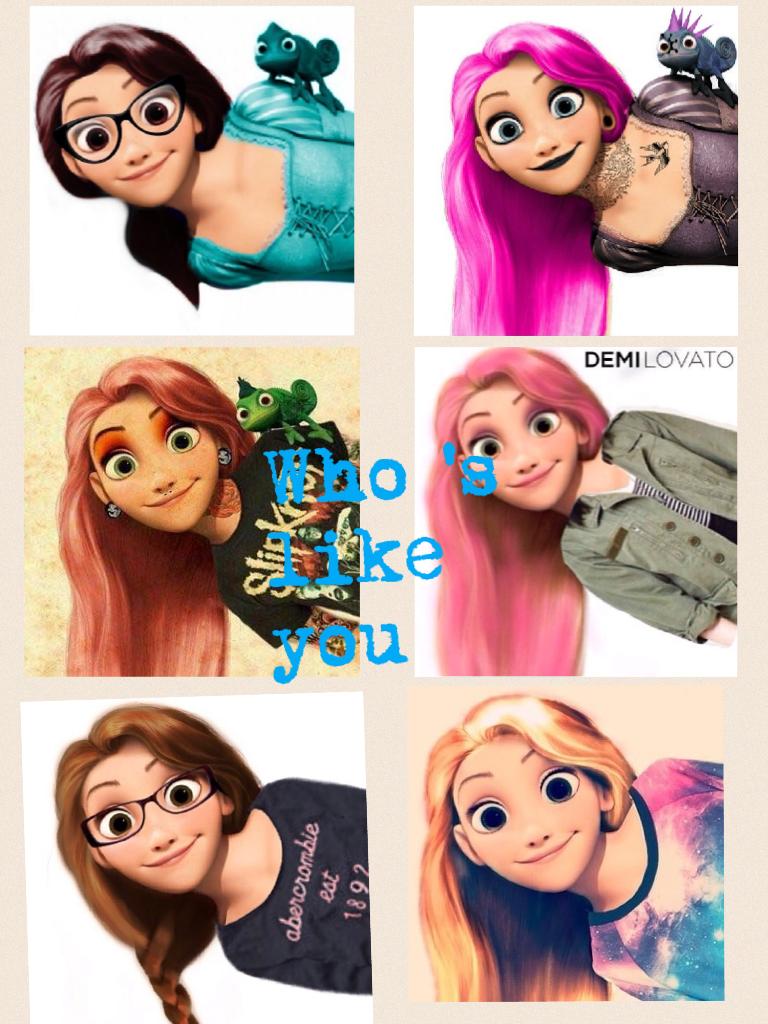 Who 's like you Click right here








I'm the 3rd Repunzel to the left ( the one with the braid)