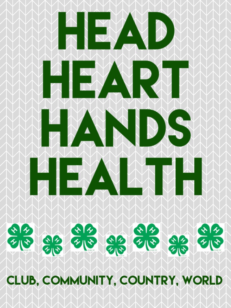 Head
Heart
Hands
Health