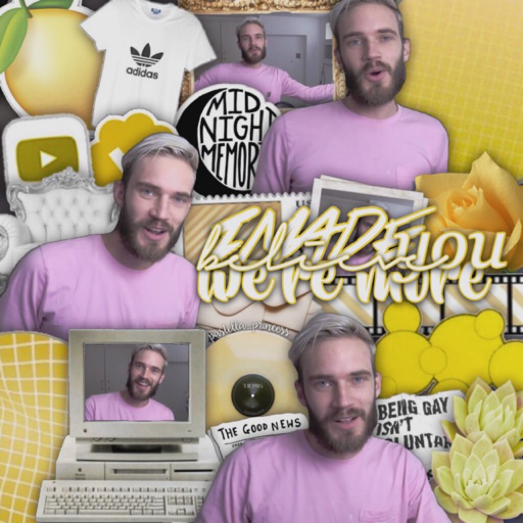 okay so half of you disregarded my last edit so here's one of pewdiepie that ruins my feed whoop 😂 anywho why is pc so dead right now i👏want👏to👏talk👏to👏y'all👏