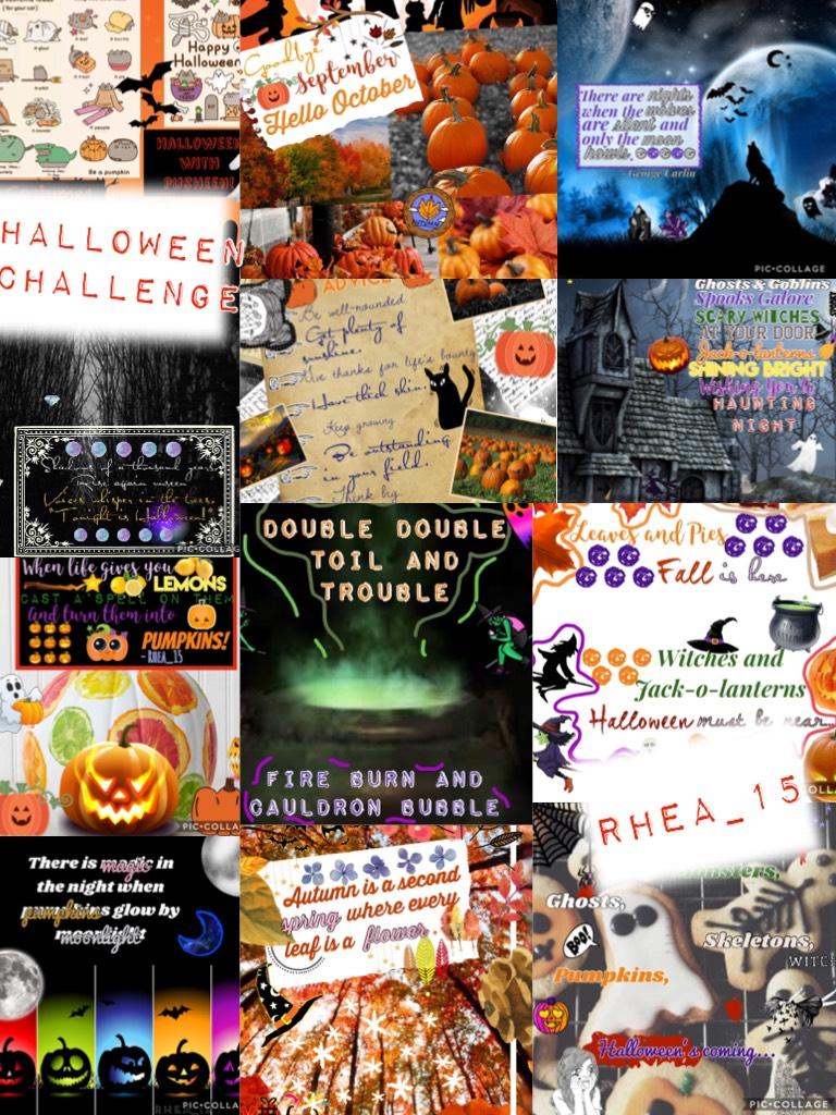 HALLOWEEN CHALLENGE 
I didn’t make a collage everyday.