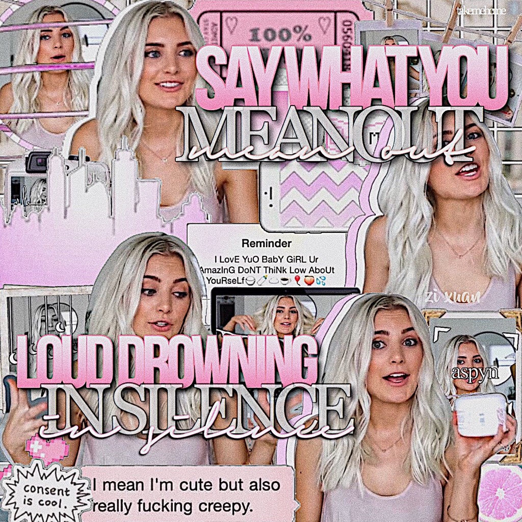 tappppyyyy

I LOVE THE TEXT ON THIS HAHAHA second edit of the day bc i love you 😂💓 this is probably the end of my pink theme (wow that was a short theme 😂) i'm having 5 edits for each team. ALSO, I LISTENED TO MEL'S ALBUM AND IT SLAYS OMG I LOVE MEL NOW H