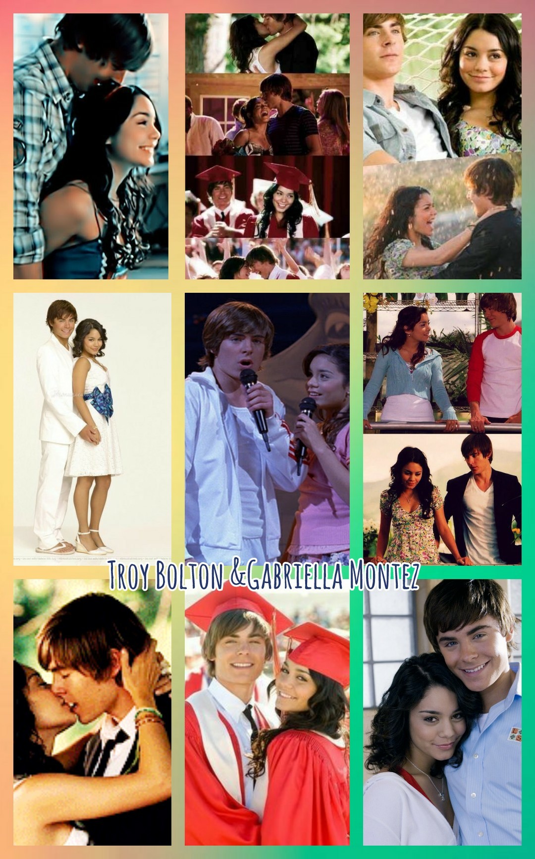 Troy Bolton &Gabriella Montez. And this is and inspiration of High School Musical 