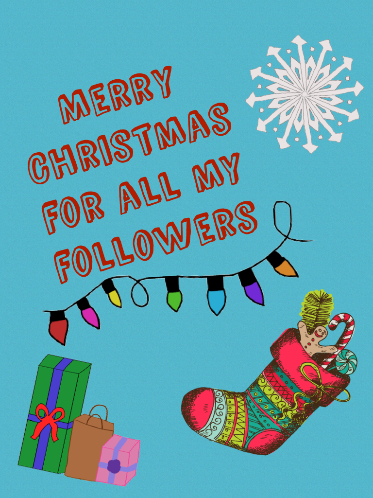 Merry Christmas for all my followers 
