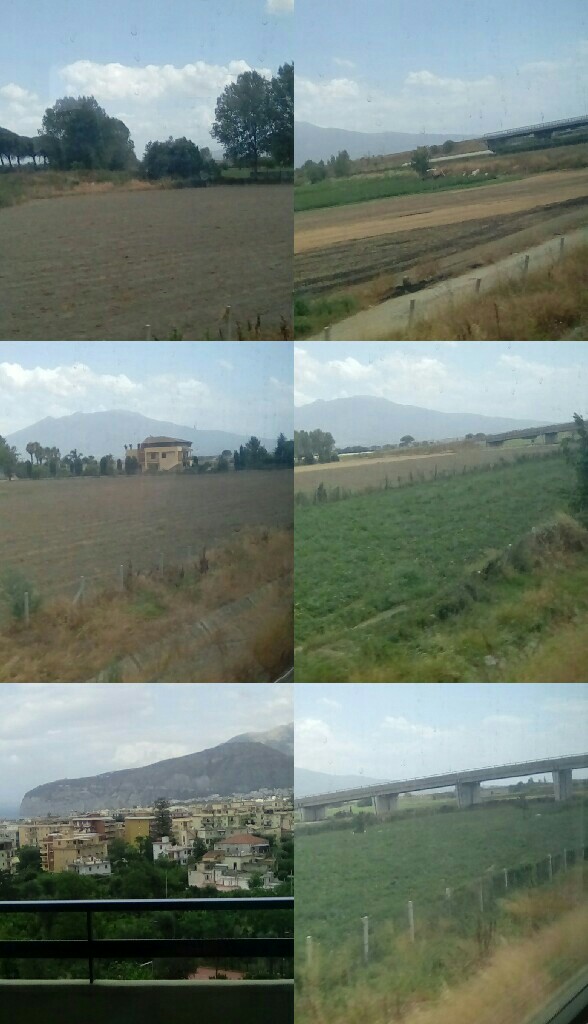 Train journey on my holiday in Italy