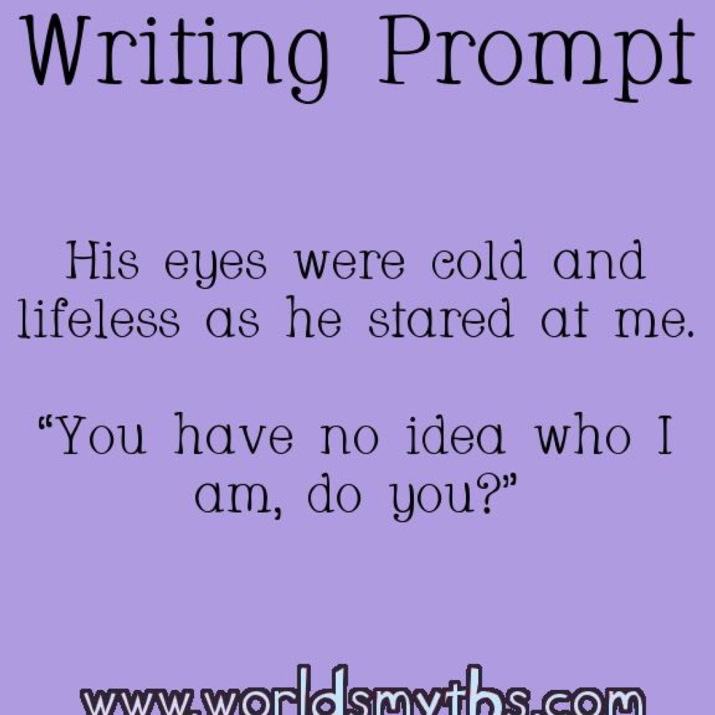 Writing prompts coming up😁