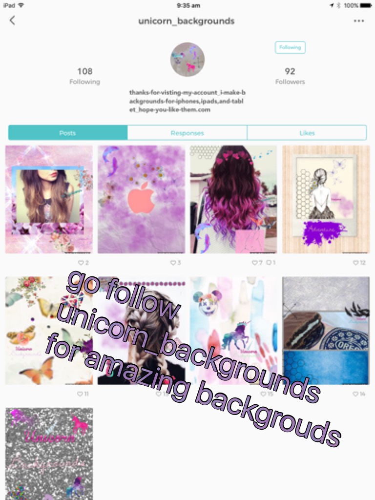 go follow unicorn_backgrounds for amazing backgrouds 